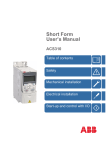 Short Form User`s Manual ACS310