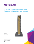 DOCSIS 3.0 N900 Wireless Data Gateway CG4500BD User Manual