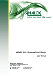 ANALOX 6000 – Pressure/Depth Monitor User Manual