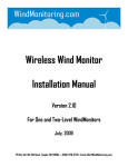 Wireless Wind Monitor Installation Manual