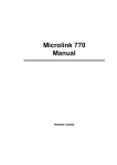 Microlink 770 Manual