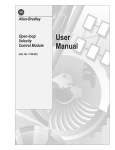 1746-6.18, Open-loop Velocity Control Module User Manual