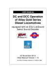 FINAL User Manual - Atlas Gold Series Diesels with LokSound