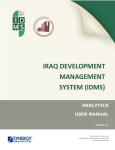 IDMS Analytics User Manual