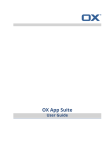 English language OX App Suite user manual