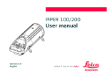 PIPER 100/200 User manual