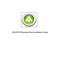 SOS 2012 Placement Test Installation Guide