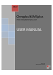 USER MANUAL - CheapbulkSMSplus