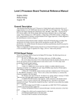 Level 2 Processor Board Technical Reference Manual