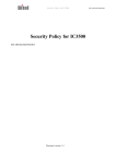 Security Policy for IC3500 - PCI Security Standards Council