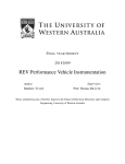 REV Performance Vehicle Instrumentation