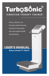 TurboSonic Deluxe Model Manual