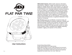 Flat Par TW12 User Manual
