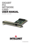 GIGABIT PCI NETWORK CARD USER MANUAL