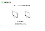 15”/17”TFT-LCD MONITOR V150/ V171 USER`S MANUAL