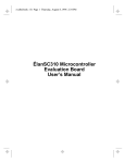 ÉlanSC310 Microcontroller Evaluation Board User`s Manual