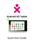 Android XO Tablet Quick Start Guide