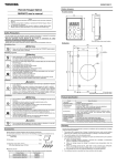 Remote Keypad Option RKP007Z user`s manual