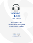 User Manual Secure Lock 3G Military Grade Encryption For