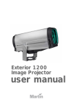 Exterior 1200 Image Projector specifications