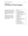 20 Rules of Plain English