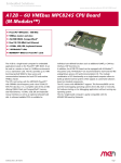 A12B – 6U VMEbus MPC8245 CPU Board (M