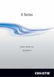 E Series User Manual