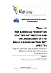 Trial of The Learning Federation content distribution and