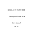SHDSL LAN EXTENDER Focus g.shdsl.bis H301A User Manual