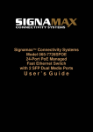 Signamax 065-7726SPOE User`s Manual