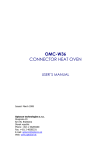 OMC-W36 Curing Oven User Manual