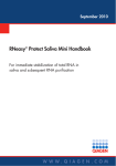 RNeasy® Protect Saliva Mini Handbook