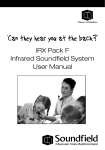 IRX Pack F Infrared Soundfield System User Manual