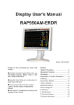 Display User`s Manual RAP950AM-ERDR