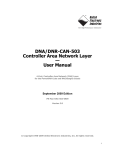 DNR-CAN-503 Product Manual - United Electronic Industries