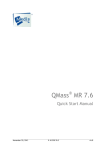 QMass MR v7.6 Quick Start Manual
