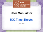 User Manual for ICC Time Sheets