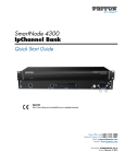 SmartNode 4900 IpChannel Bank Quick Start Guide