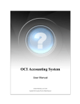 OCI Accounting System - OCI System Portal > Home