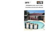 VA-WHP Pool Heat Pump User Manual