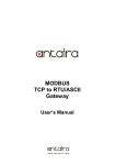 MODBUS TCP to RTU/ASCII Gateway
