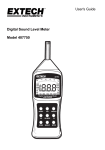 User`s Guide Digital Sound Level Meter Model 407750