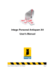Intego Personal Antispam X4 User`s Manual