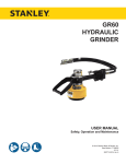 GR60 User Manual - Stanley Hydraulic Tools