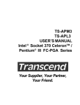 TS-APM3 TS-APL3 USER`S MANUAL Intel