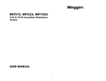 Megger MIT1025-US Product Manual