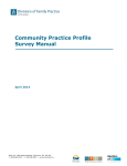 Community Practice Profile Survey Manual