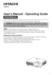User`s Manual - About Projectors