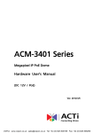 ACTi ACM-3401 Manual