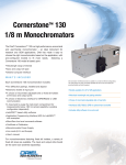 Oriel Cornerstone 130 Datasheet